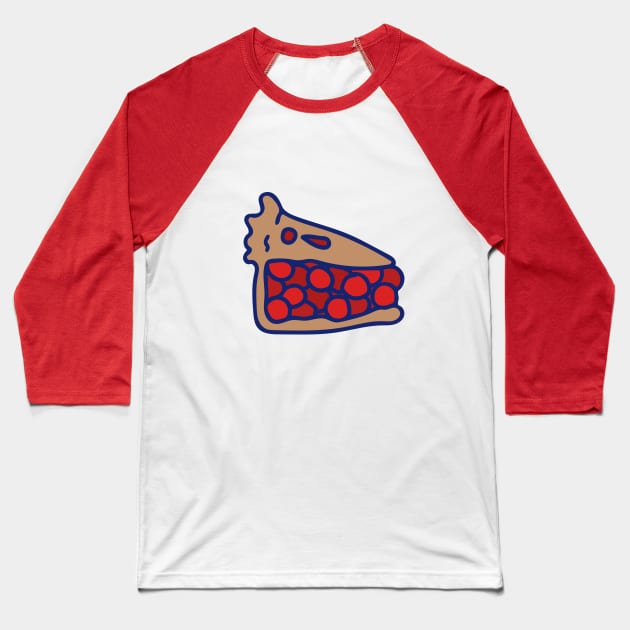 Cherry Pie Baseball T-Shirt by bubbsnugg